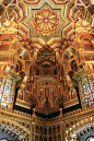 威尔士卡迪夫城堡内部 Interior of Cardiff Castle, Wales 