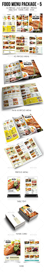 Food Menu Package 5 - Food Menus Print Templates