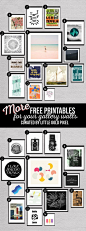 28 More Free Printables for Gallery Walls