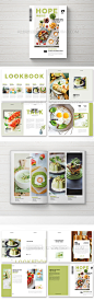 MS41绿色小清新西式美食杂志画册书籍装帧作业作品集PSD设计模板-淘宝网