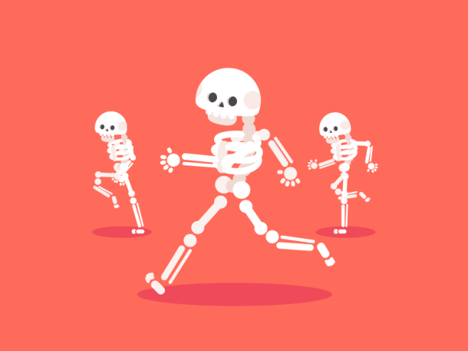 Skeletons dribbble