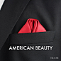 American Beauty pocket square fold
