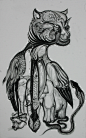 同体大悲5 The whole body with great grief 5 ,120X75CM, 布上水墨,Ink on canvas, 2012