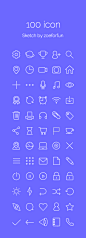 100 Icons by Sketch