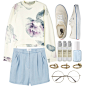 A fashion look from August 2013 featuring Acne Studios tops, Monki shorts and Vans sneakers. Browse and shop related looks.