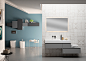 Arca Mobili Proxima bath room collection : Bathroom interior rendering