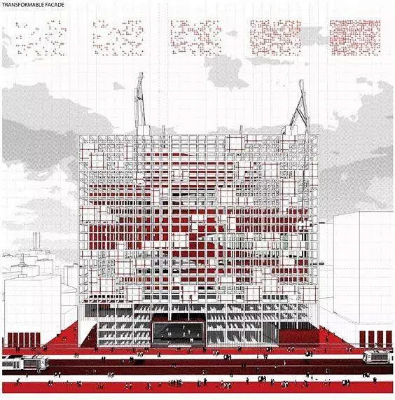 【建筑】建筑 × 图纸 × 红色