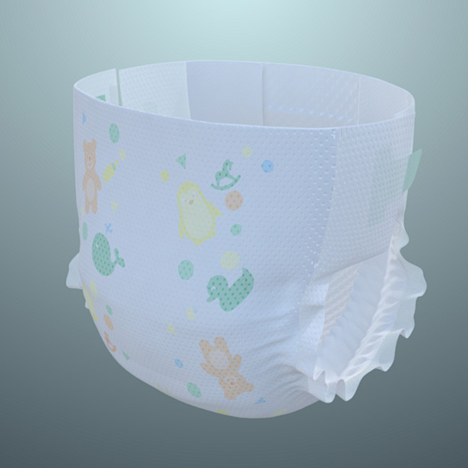 3D model baby diaper