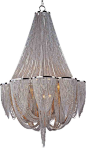 Maxim Lighting 21466NKPN Chantilly Polished Nickel 12 Light Chandelier - eclectic - chandeliers - Littman Bros Lighting