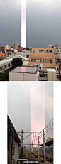 【落雷】11日傍晚，在東京都阿佐ヶ谷附近出现的落雷...