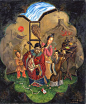 万宝路(系列：无系列作品), 1989
绘画, 木板油画, 460x555mm
 - 刘大鸿