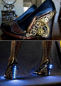 Steampunk shoes | via RebelsMarket Steampunk & Victorian - Inspiration for my steampunk witches ball costume :)