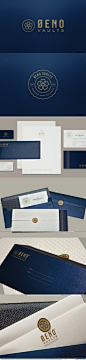 高档企业品牌形象设计 时尚蓝色科技北京图片 创意金黄色企业logo设计 白色简约企业VI