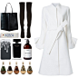 A fashion look from January 2017 featuring white coat, black suede boots and leather purses. Browse and shop related looks.