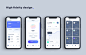 Decentralized profile app on Behance