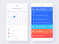 一组日历ui界面设计-UI设计网uisheji.com - #UI# #APP#
