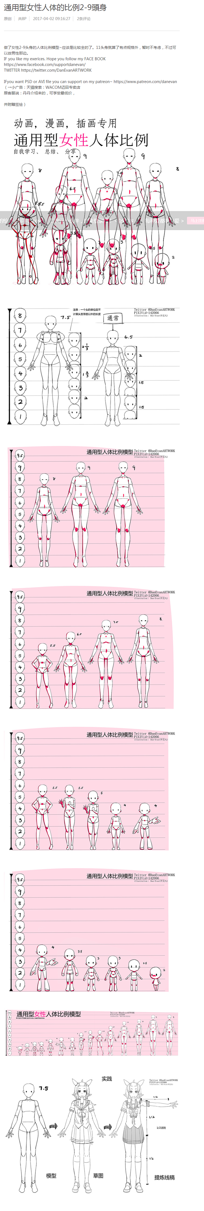 同人图 插画 壁纸 | 通用型女性人体的...