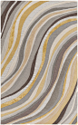 Lounge Carmen Hand Tufted Grey/Gold Area Rug: 