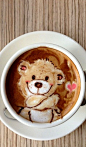 Teddy Bear Hug Latte Art