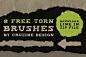 50 High-Res Torn Paper Brushes