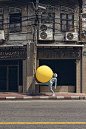Big Yellow Balloon In Bangkok // personal work : personal work in Bangkok