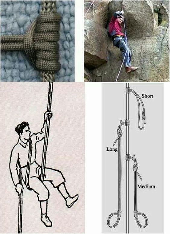 Paracord rapelling: 