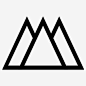 三角山锐利山脉图标_88ICON https://88icon.com 三角山 锐利 山脉 景观 几何图形 几何设计 地理 绘图 攀爬 三角形形状 用户界面线图标