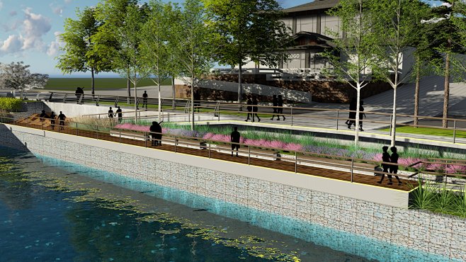 滨河带概念方案设计、制作、汇报