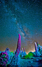 银河系在tajinaste泰德国家公园，西班牙
Milky Way over Tajinaste Teide National Park, Spain 