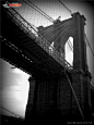 纽约布鲁克林大桥图片素材