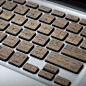 玖鸟精工 MacBook Pro/Air〡笔记本木质键盘贴 黑胡桃实木键盘贴的图片