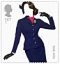 英国时装大师华服登上邮票