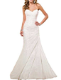 Ice Beauty Organza Mermaid Long Bridal Gowns Wedding Dresses at Amazon Women’s Clothing store: