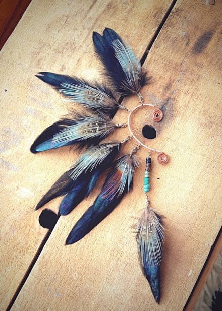 Tribal Feather Ear C...