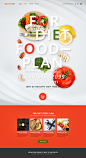 健康饮食 企业网站 WEB界面 APP页面 UI界面设计AI tit251t0143w6