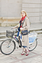 ELLE Editors on Bikes