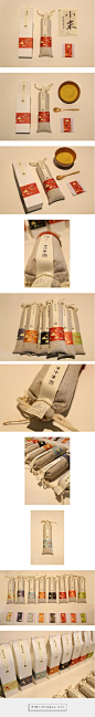 【烩设计】极具东方神韵的新中式包装-烩设计-微头条. Nice packaging of something (maybe rice) PD: 