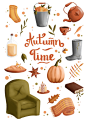 Sticker pack Autumn time : Sticker pack of hygge seasonal autumn stuffs!