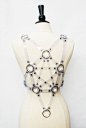 Zana Bayne Leather — Pentagram Harness - Clear PVC: