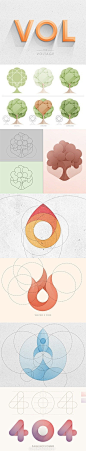 【Logo设计】印尼人气设计师Yoga Perdana作品精选 小编@ina琴梨 延伸阅读：看不见的LOGO：奇妙的圆形组合设计过程→http://t.cn/zTQpxkW