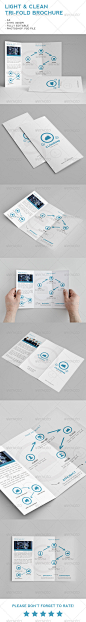 Light & Clean Tri-Fold Brochure - Brochures Print Templates