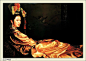 姜国芳的清宫油画：《王妃寒夜图》
