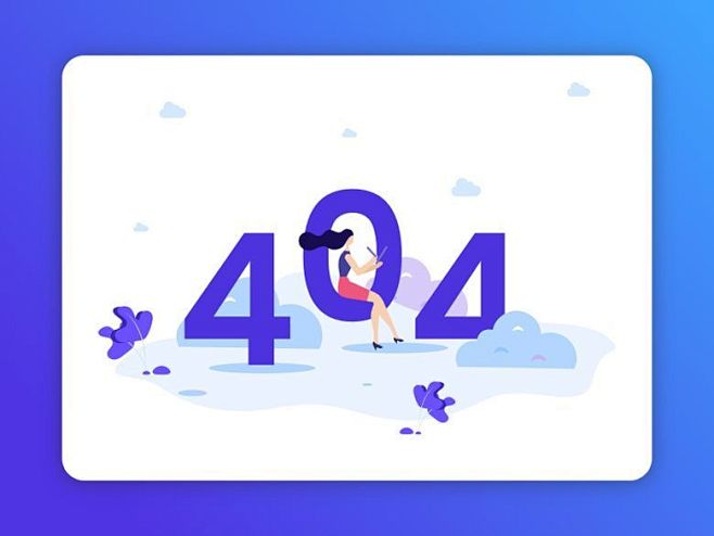 404页面设计 Web网页 海报排版 d...