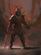 Red, Stuart Kim : Samurai paint sketch with some photo overlays done for fun today. Hope you enjoy it!