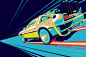 General 2520x1656 Time Machine car vehicle artwork DeLorean Back to the Future