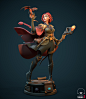 Magic Girl, Ilya Loginov : Practice in free time<br/>Model based on awesome artwork by Terry Wei<br/><a class="text-meta meta-link" rel="nofollow" href="https://www.artstation.com/artwork/L24mJv" title="ht