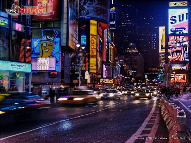 纽约夜景城市图片素材@Lowes