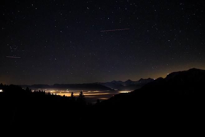 繁星点点的天空, 天空, 长时间曝光, ...