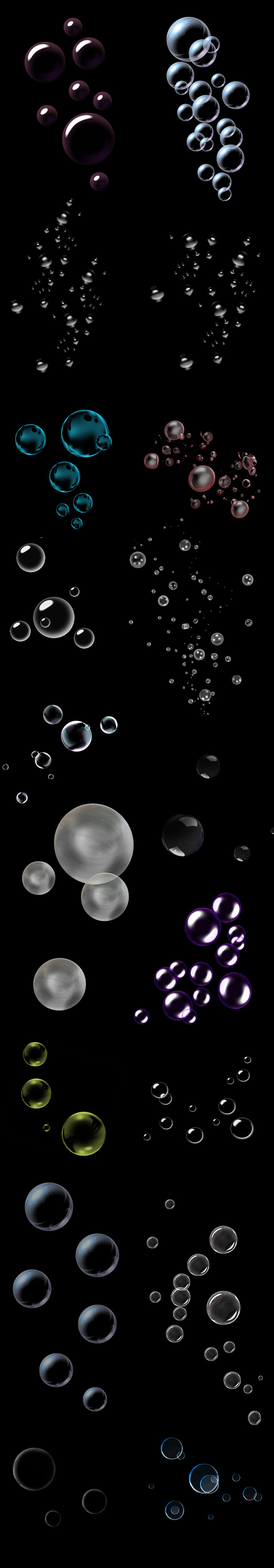 白色透明气泡水泡PNG透明背景免扣素材