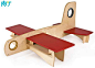 飞机儿童桌-三款儿童家具创意╭★肉丁网